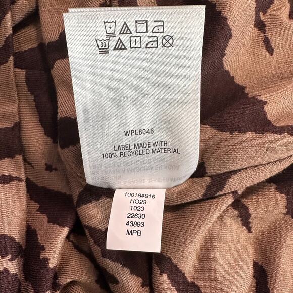 Bar III Sleeveless Dress Stretchy Brown Black Zebra Print Size 2X Classic - Picture 7 of 7